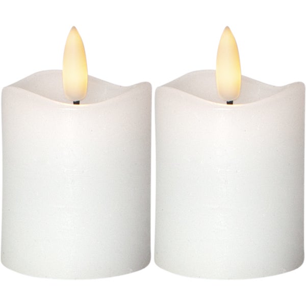 Produktbild - 60537 - BLOCKLJUS LED BATTERI H7,5CM 2-PACK M TIMER INKL 2 BATTERI CR2032