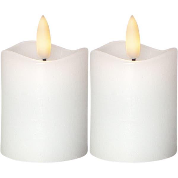 Produktbild - 60537 - BLOCKLJUS LED BATTERI H7,5CM 2-PACK M TIMER INKL 2 BATTERI CR2032