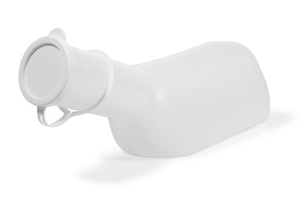 Produktbild - 63567 - Urinflaska manlig flergångsbruk med lock 1000ml