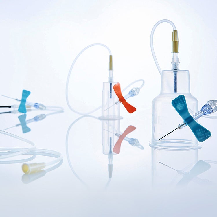 Produktbild 2 - 54016 - Förmonterat venprovtagningsset med vingkanyl och slang grön 30 0,8x19mm