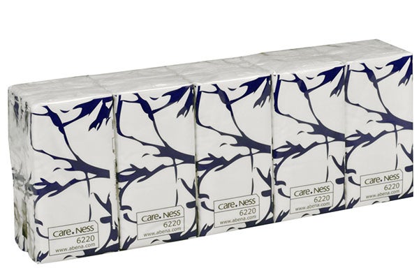 Produktbild - 64240 - Pappersnäsduk 3-lager 10-pack 20,7x21cm