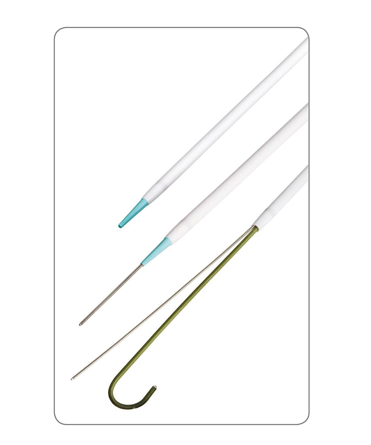 Produktbild - VF000160898 - Introducerset M•DRAIN för lever- och njuraccess med rostfristålledare och 22G Chibanål 6Fr 20cm