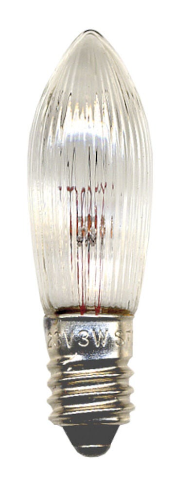 Produktbild - VF000183269 - Reservlampa 3-pack Sparebulb för elljustake E10 sockel och klart glas