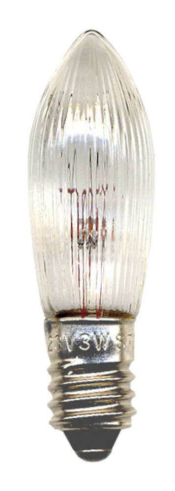 Produktbild - VF000183269 - Reservlampa 3-pack Sparebulb för elljustake E10 sockel och klart glas