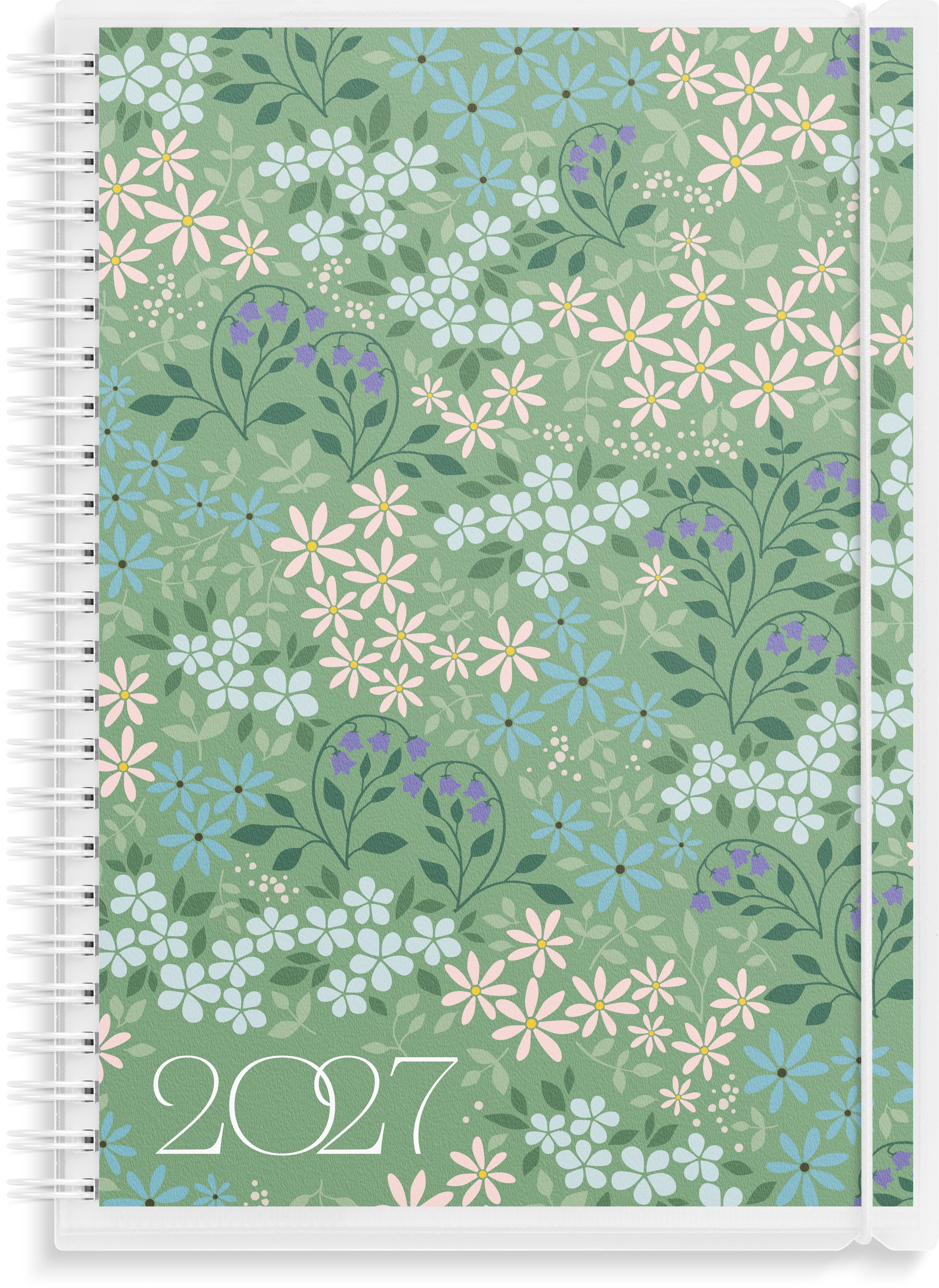 Produktbild - VF7009406 - Almanacka Business 4i1 2027 1 vecka/uppslag timindelning kl 8-18 A5