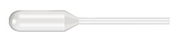 Produktbild - 49843 - Transferpipett i plast med sugvolym 3,4ml graderad 0,25 och droppvolym 40µl PE 155mm