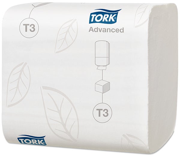 Produktbild - 64581 - Toalettpapper 2-lager vikt till hållare T3 19x11cm