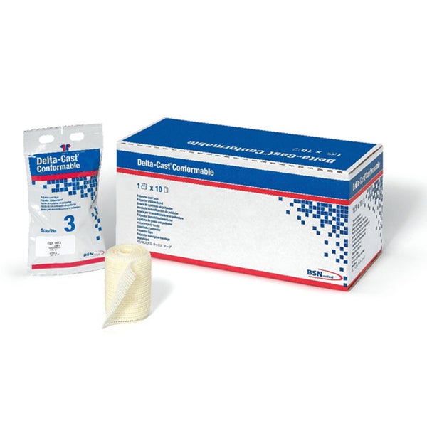 Produktbild - 62085 - Syntetiskt hårt gips polyester vit 2,5cmx1,8m
