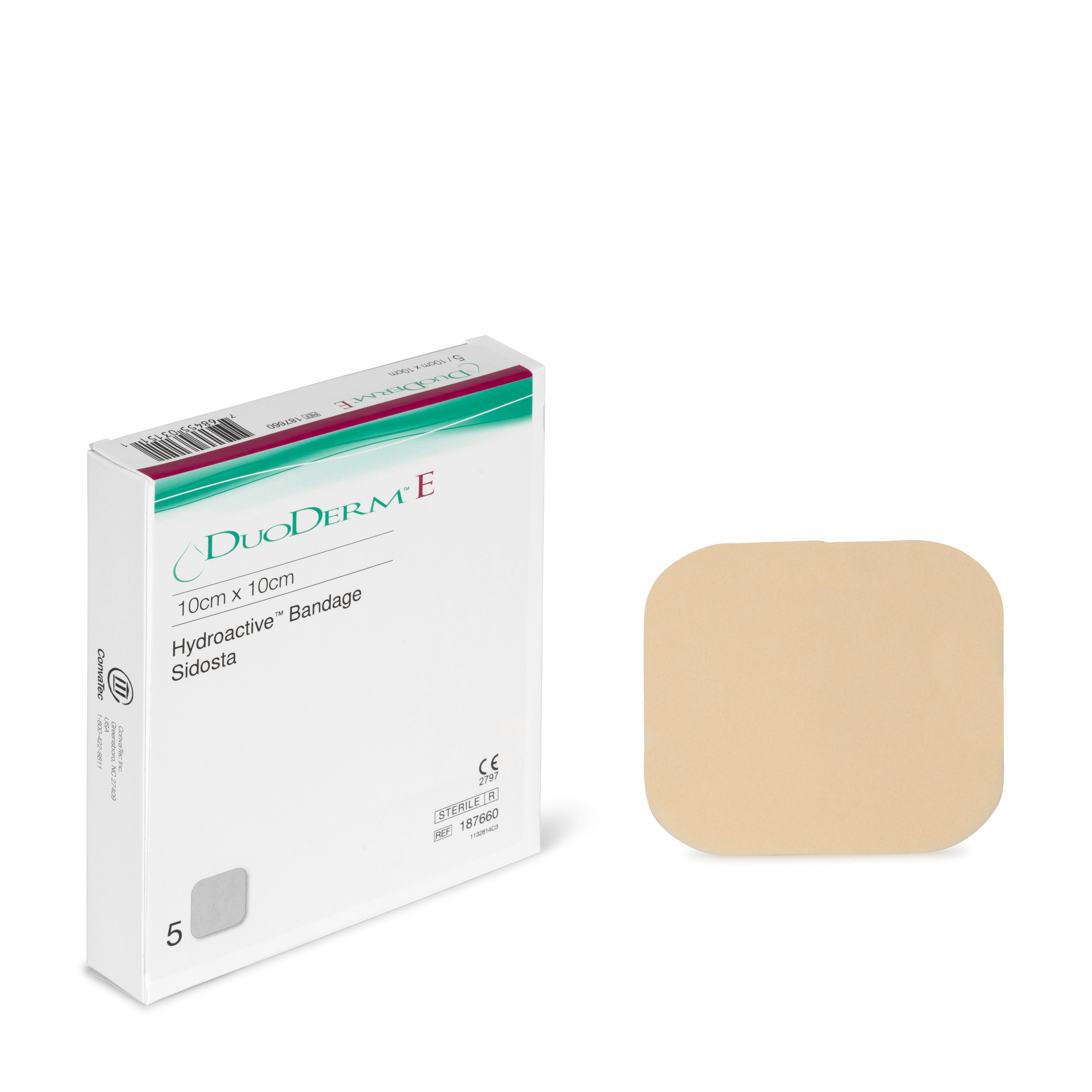 Produktbild - 50682 - Hydrokolloidförband med yta av polyuretanskum 10x10cm