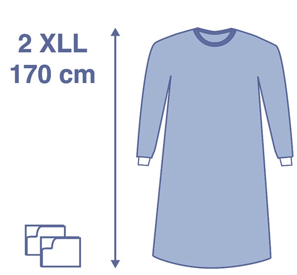 Produktbild - 65072 - Operationsrock viskos strl XXL 170cm