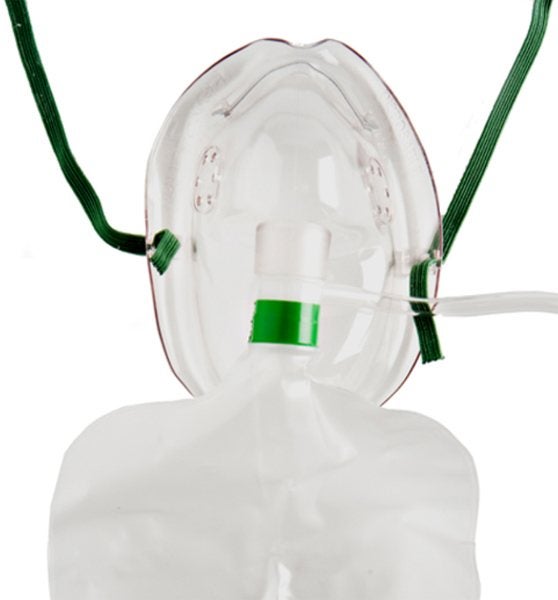 Produktbild - 45336 - Syrgasmask högkoncentration med reservoarpåse och slang barn