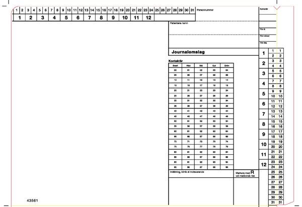 Produktbild - 54080 - Journalomslagsmapp med tryck 315x235mm