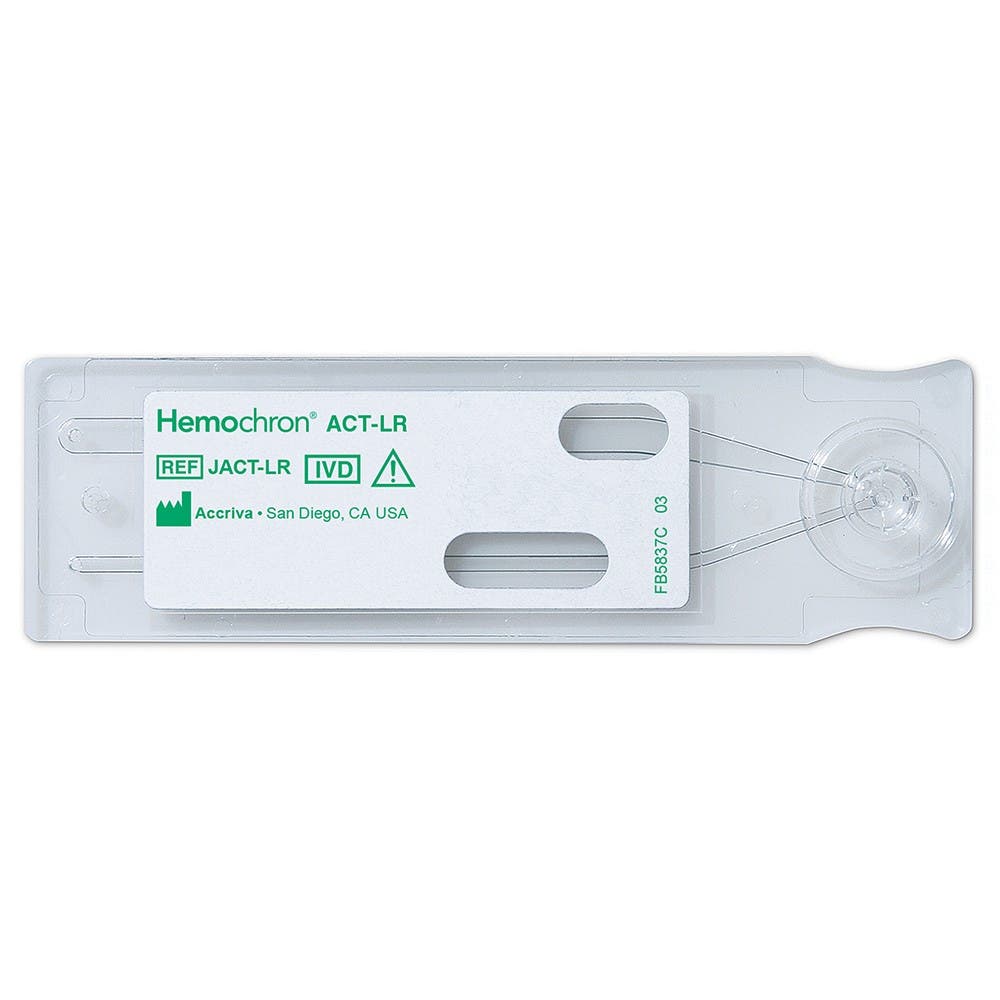 Produktbild - VF000184792 - Kuvett till ACT koagulationsmätare low range 45-pack