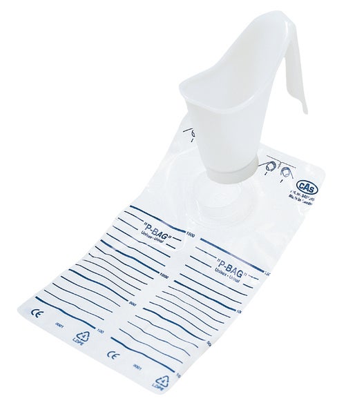 Produktbild - VF000178105 - Urinuppsamlare plast 1500ml 1 tratt+10 påsar/pack