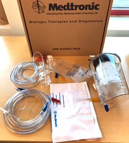 Produktbild - 85602 - Autotransfusionskit OS komplett med 135ml klocka tvättkit reservoir och sugslang