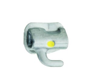 Produktbild - VF000141714 - Buckaltub titan nickelfri för höger underkäke L7R med krok 0.018" torque -10° angulerad 0° distal offset 5° 10-pack
