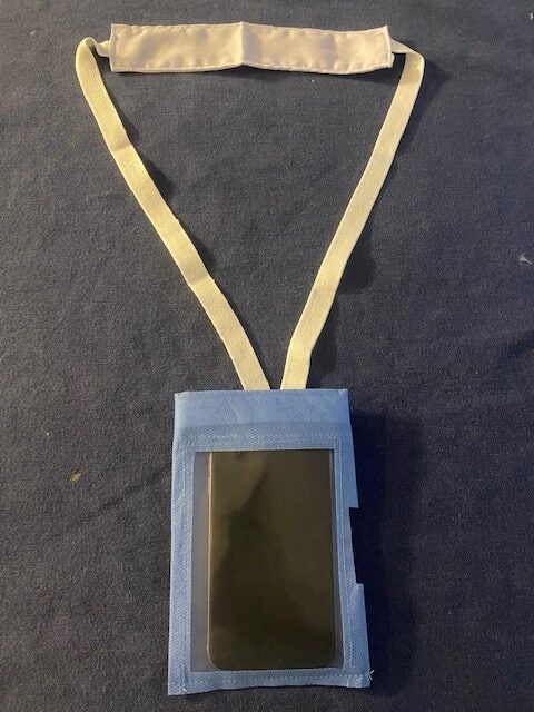 Produktbild - VF000152701 - Väska/fodral för EKG-telemetri Holter engångs med fönster 10x7cm 10x15,5cm