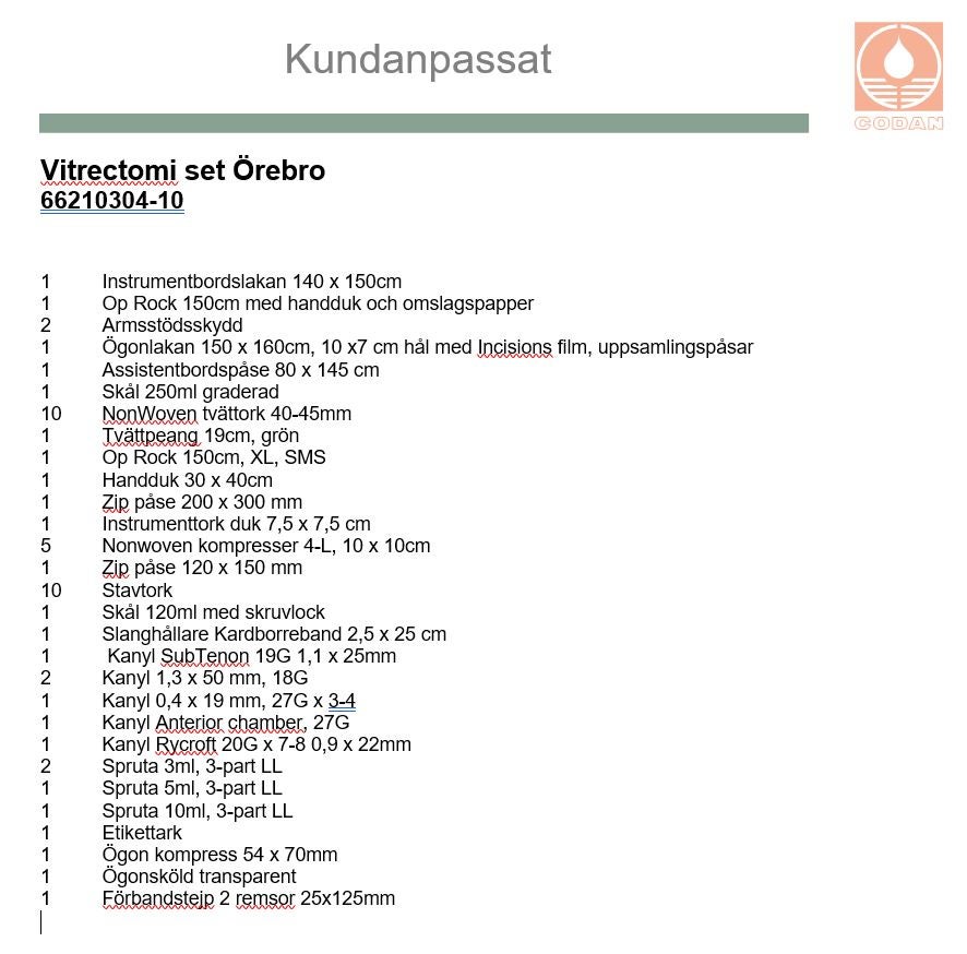 Produktbild - VF000146613 - Vitrectomiset Örebro