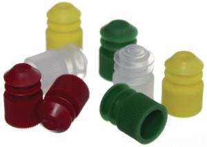 Produktbild - VF000183628 - Plastpropp med fläns och räfflat grepp till rör PE ofärgad 16mm