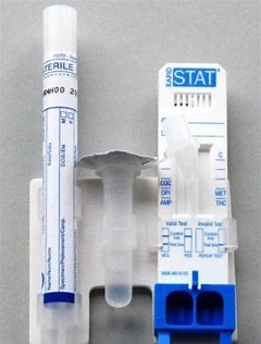 Produktbild - VF000184188 - Drogteststicka för saliv 7 parametrar AMP MET THC COC TML OPI BZD 10-pack