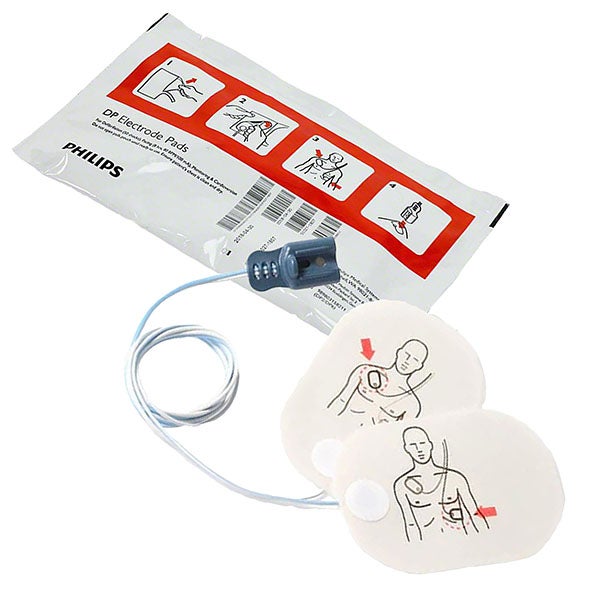 Produktbild - 62720 - Defibrilleringselektrod vuxen med kabel till Heartstart FR2/FR2+