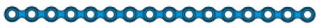 Produktbild - VF7009660 - Platta rak för käkkirurgi 16 hål standard tjocklek 1,0mm