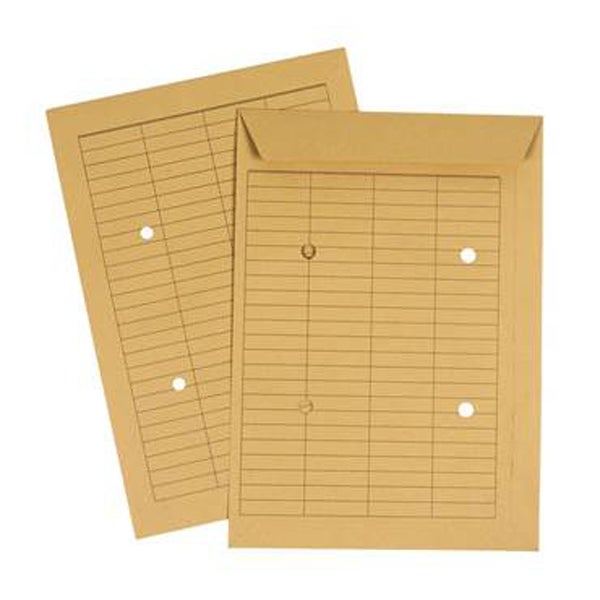 Produktbild - 70573 - Cirkulationskuvert rutat på båda sidor brunt 260mmx330mm