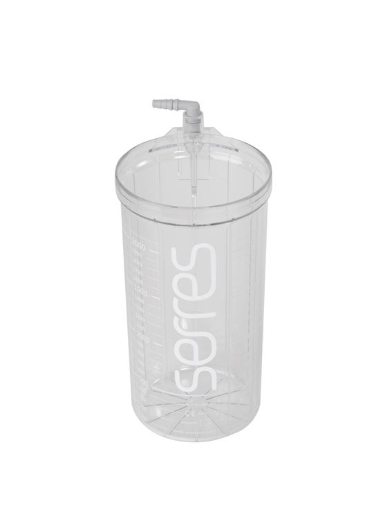 Produktbild - VF000184055 - Sugkanister graderad flergångsbruk transparent till Serres sugsystem 3000ml