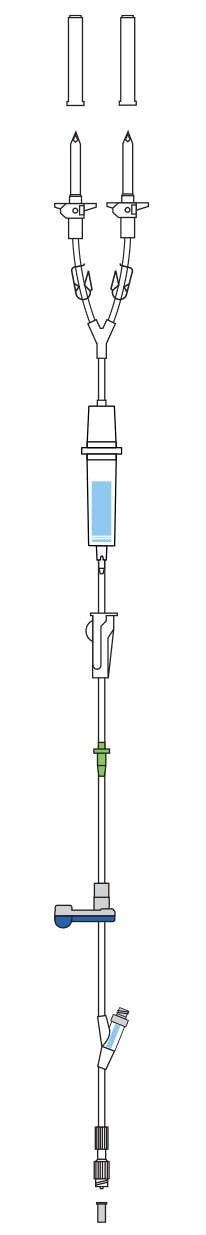 Produktbild - VF000178046 - Blodaggregat med dubbel spike till volympump
