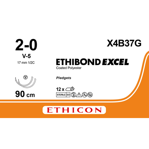Produktbild - VF000148464 - ETHIBOND 2-0 2XV-5 4X90CM PLED