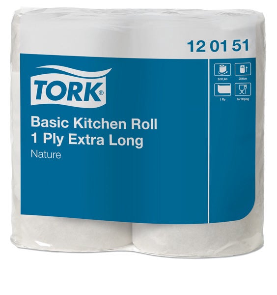 Produktbild - 59899 - Hushållspapper Tork Basic extra lång 97,4m