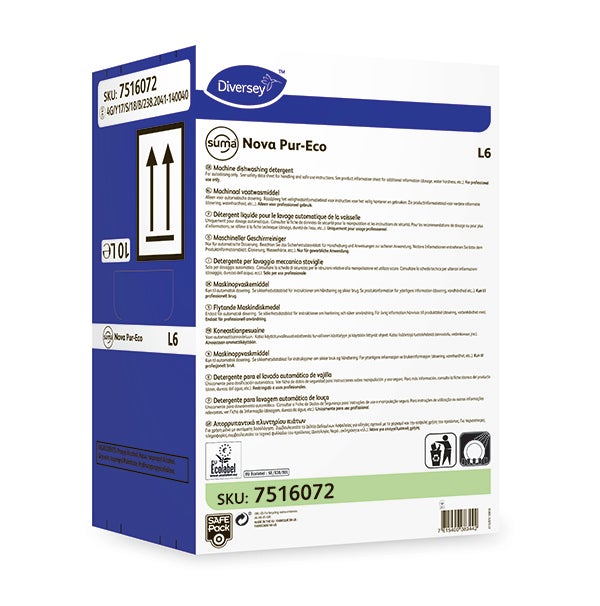 Produktbild - 61813 - Maskindiskmedel slutet system alkaliskt 10L