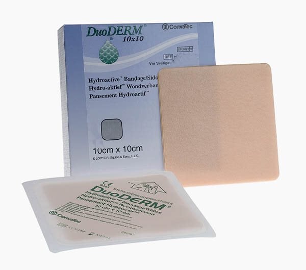 Produktbild - 50682 - Hydrokolloidförband med yta av polyuretanskum 10x10cm