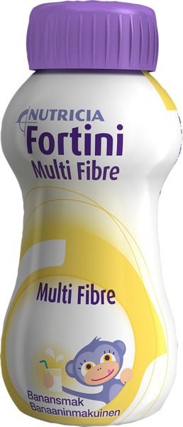Produktbild - 52604 - Fortini Multi Fibre kosttillägg för barn med fiber banan 153kcal/100ml 200ml