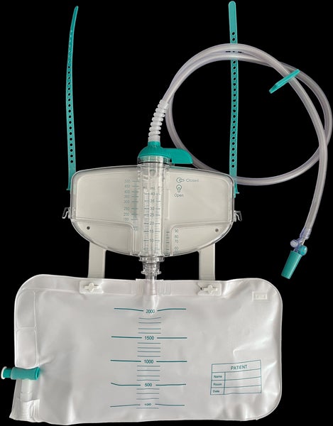 Produktbild - 62979 - Urimeter för timdiures slutet system med tömbar påse 2000ml och slang 150cm