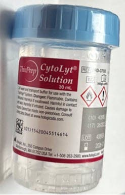 Produktbild - VF000193326 - Provburk 120ml förfylld med 30ml konserveringslösning för cytologi