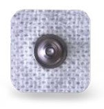 Produktbild - VF000152709 - EKG-elektrod för långtid väv med flik och fast gel 22x22mm 3st på ark