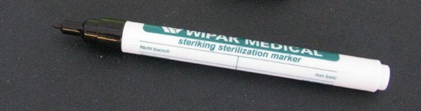 Produktbild - 59416 - Märkningspenna för sterilpåse och emballage svart med tjock spets 1,0