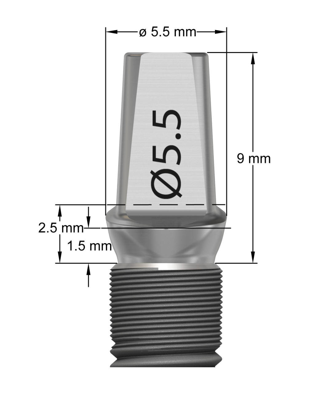 Produktbild - VF000178340 - Cementretinerande distans EV 5,5x1,5mm Tri strl L