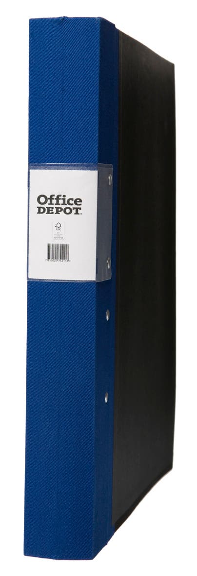 Produktbild - VF7002371 - Pärm blå tygklädd med trärygg A4 40mm