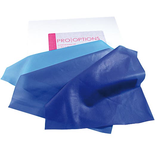 Produktbild - VF000175848 - Kofferdam latexfri blå strl M 0,4-0,5 15x15cm 36-pack