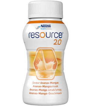 Produktbild - VF000165949 - Resource 2.0 kosttillägg energirik ananas/mango 200kcal/100ml 200ml 24-pack