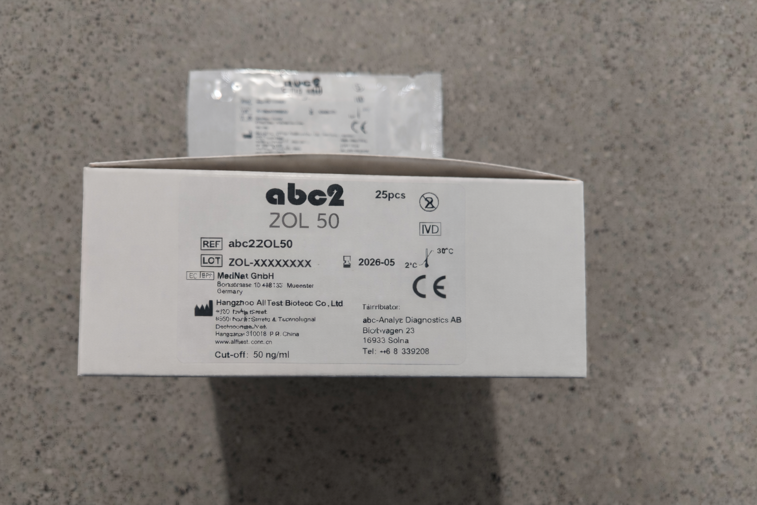 Produktbild - VF000184203 - Drogtest singelsticka för urin zolpidem 25-pack