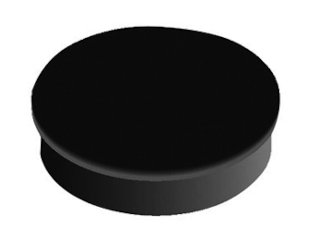 Produktbild - VF000183252 - Skrivtavlemagnet rund svart 30mm 10-pack