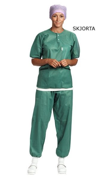 Produktbild - 48921 - Skjorta med mudd grön strl M