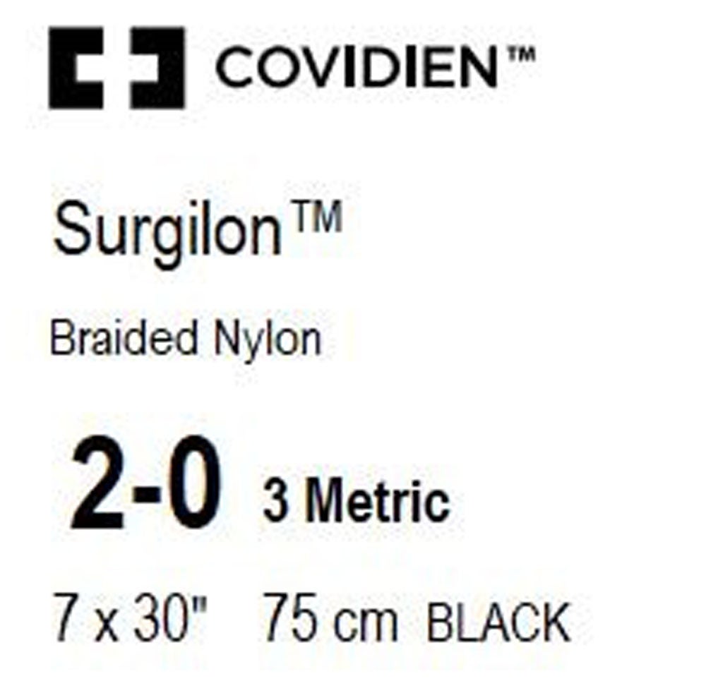 Produktbild - VF000150781 - SURGILON™ 2-0 BLACK 7x75CM PRECUT x36