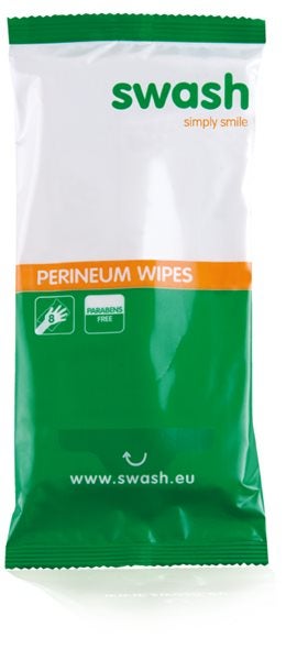 Produktbild - 57296 - Förfuktade tvättlappar med barriärskydd för perineum 20x25cm