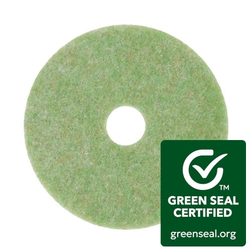 Produktbild - VF000161885 - Golvvårdsrondell för långtidsbruk S/B 5000 orange/grön 432mm 17" 5-pack