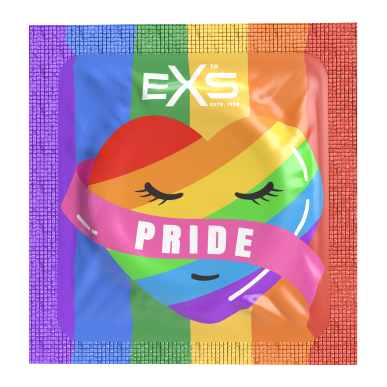Produktbild - VF7003107 - Kondom regnbågsfärgad 56mm EXS Pride 576-pack