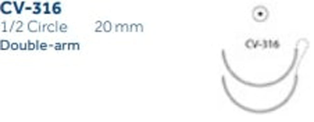 Produktbild - VF000150222 - TICRON™ 3-0 BLUE 90CM CV-316 DA X36